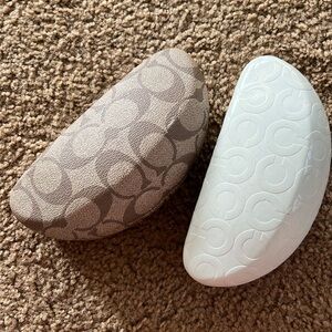 Coach sunglass cases, set of 2
